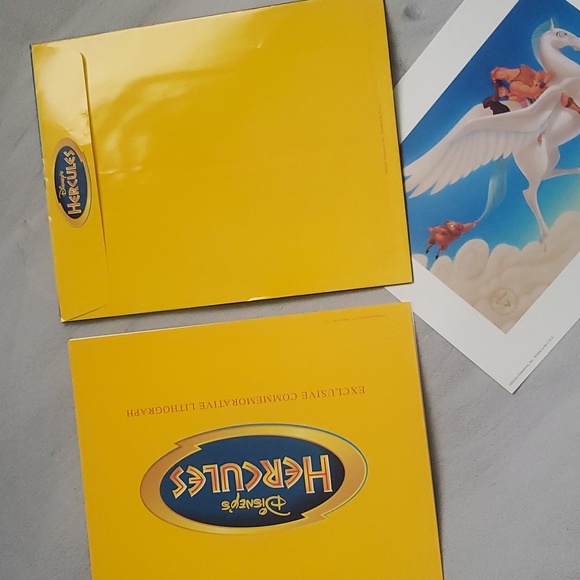 Hercules - Disney Store Exclusive Lithograph with Folder Mat 11" x 14" - Picture 7 of 8
